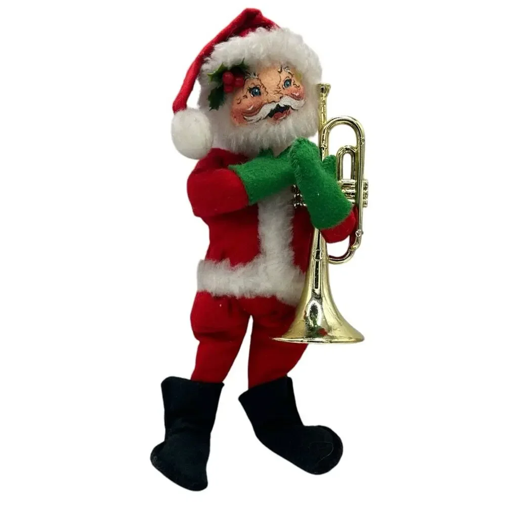Vintage 1996 Annalee Santa Trumpet 9.5